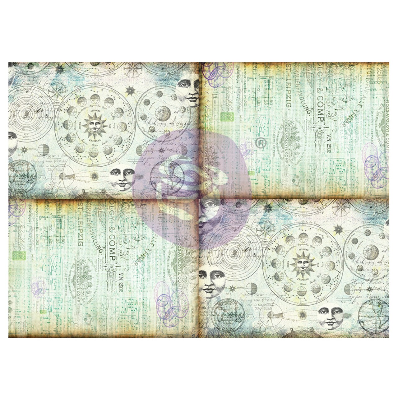 Art Daily - Decorative Paper Journaling Minis - Celestial Music - 6 sheets, 70cm x 50cm